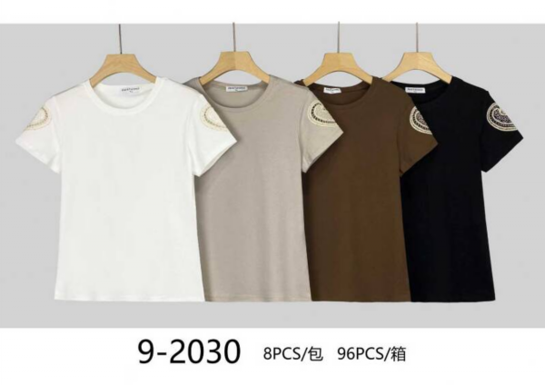 Bluzki damskie Roz Standard, Mix Kolor Paczka 8 szt